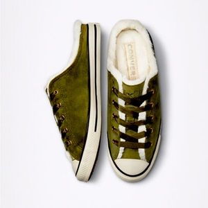 NWT Women’s Size 6 Converse All Star Dainty Mule Welcome to the Wild Green